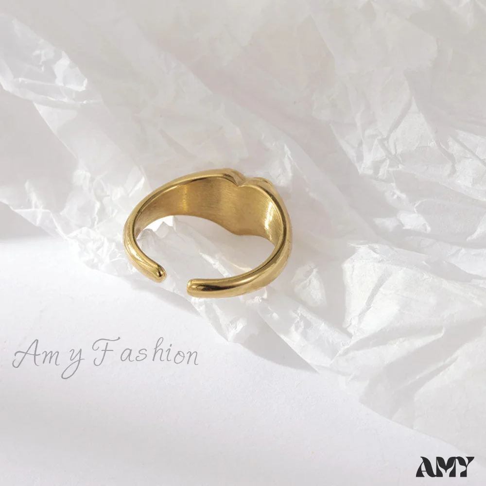 Ins Fashion Minimalist Style Irregular Open Rings - Image 3
