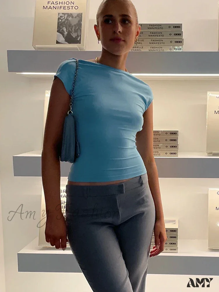 AMY FASHION - Backless Multi Ways Wear Skinny Basic Summer Crop Top - Image 4