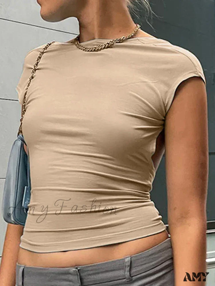 AMY FASHION - Backless Multi Ways Wear Skinny Basic Summer Crop Top - Image 7