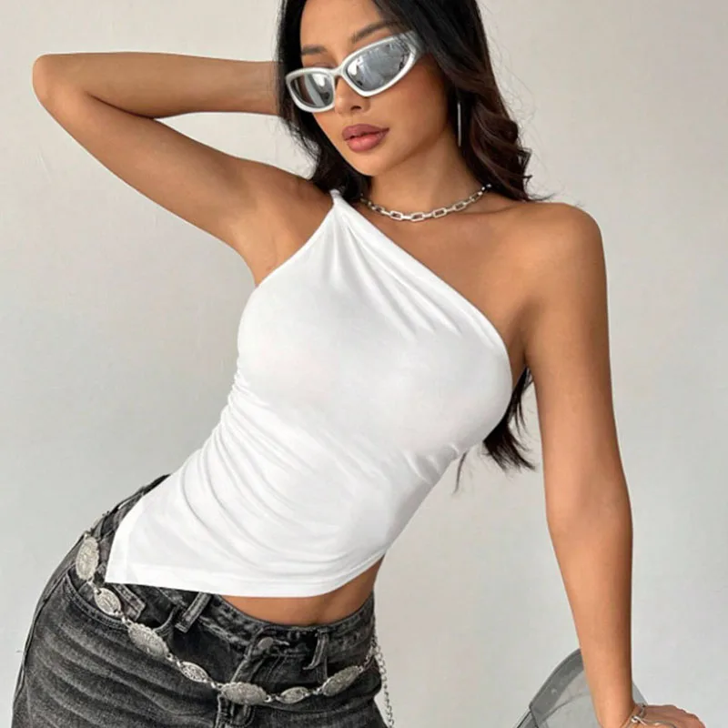 Asymmetrical One Shoulder Crop Top - Image 8
