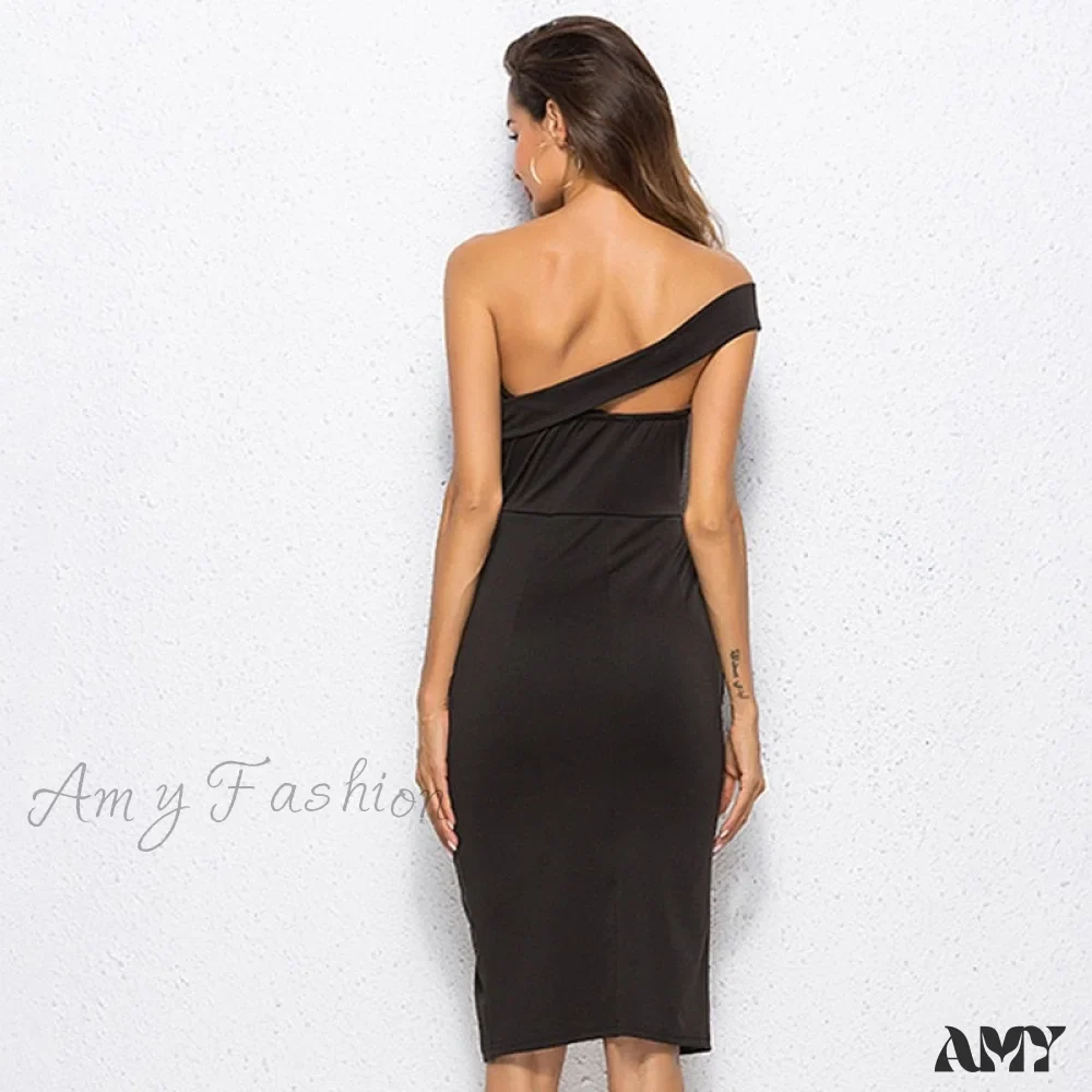 Amy Fashion - One Shoulder Mini Celebrity Party Dress - Image 16
