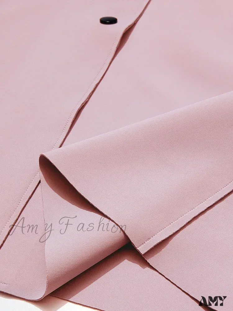 British Mid-length High-grade Gentle Retro Turn-down Collar Coat - Image 4