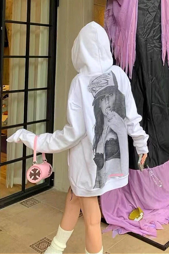 Casual 3D Character Print Hoodie - Image 3