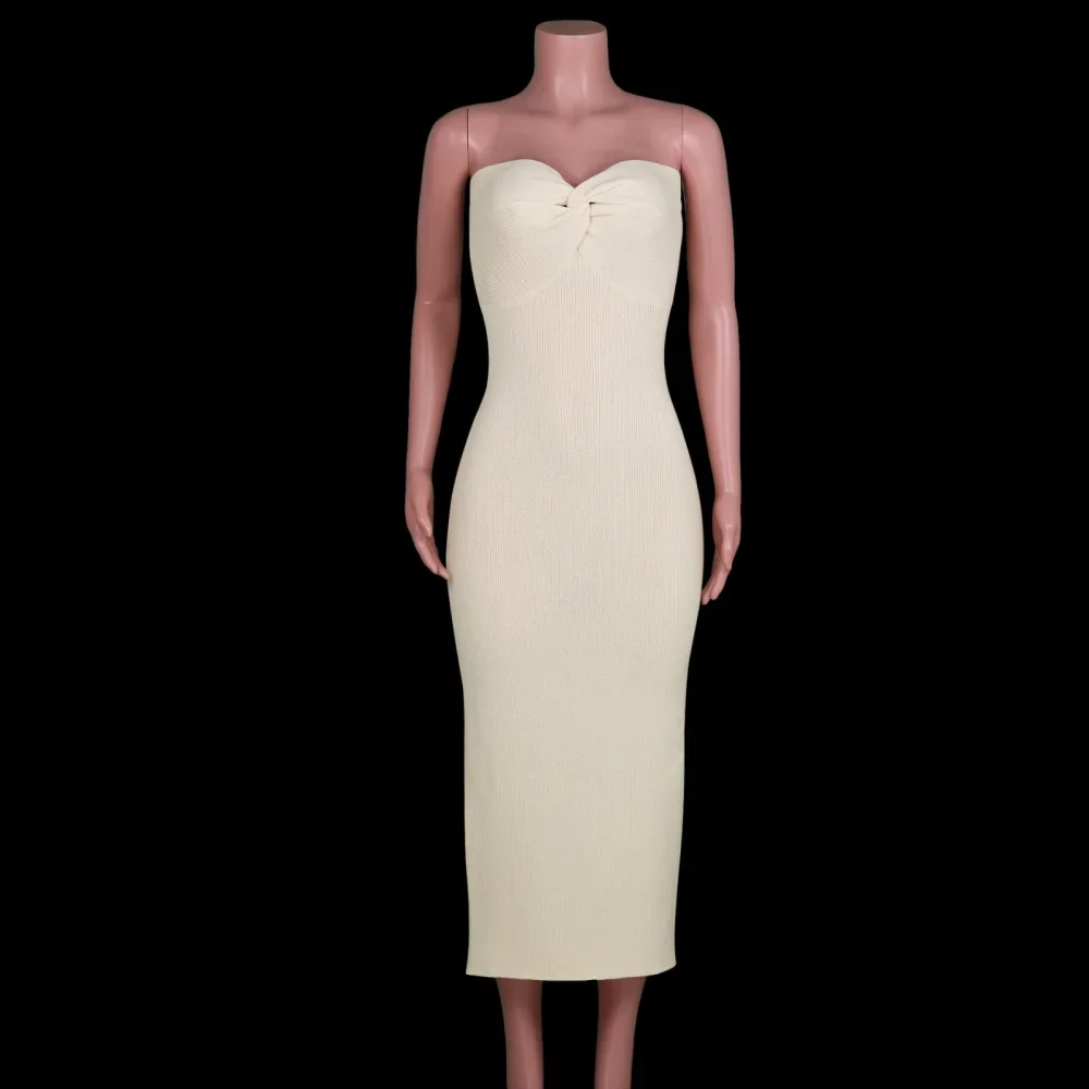 Amy Fashion - Casual Cotton Knitted Dresses - Image 21
