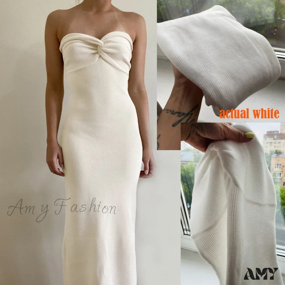 Amy Fashion - Casual Cotton Knitted Dresses - Image 24