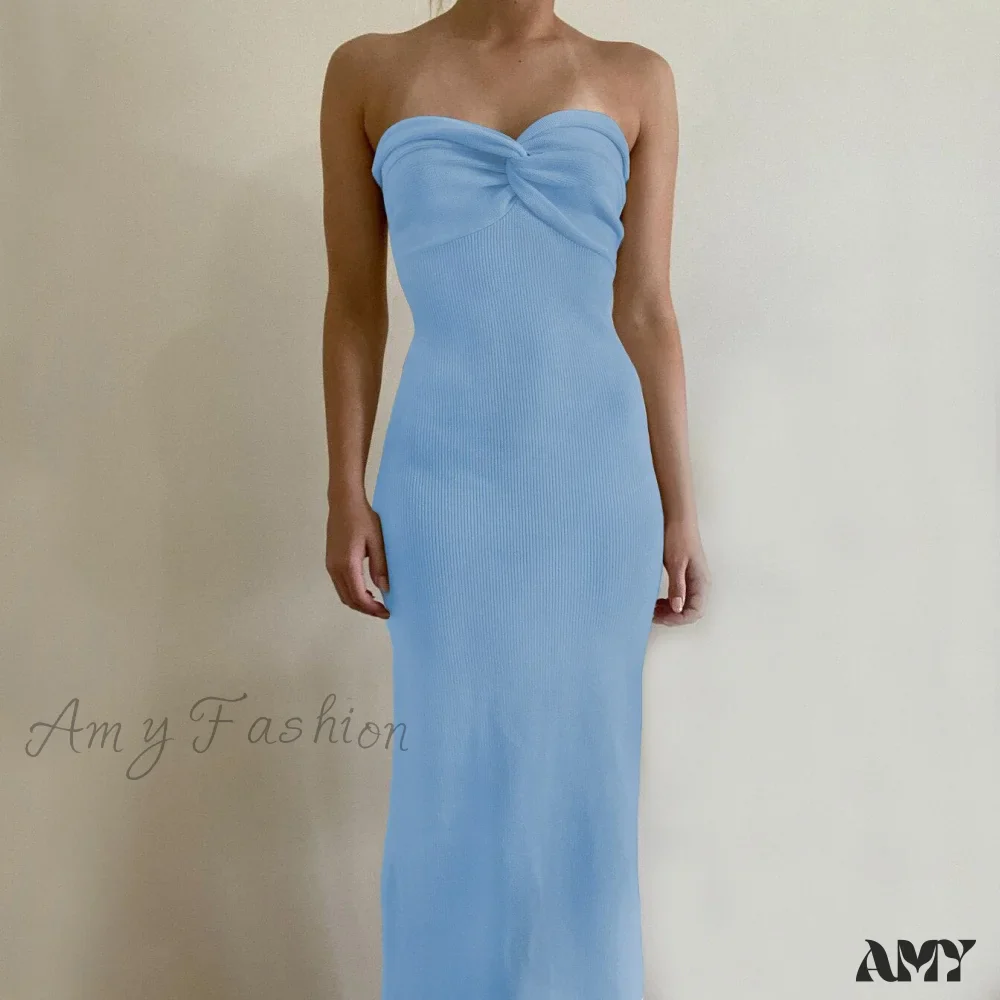 Amy Fashion - Casual Cotton Knitted Dresses - Image 6