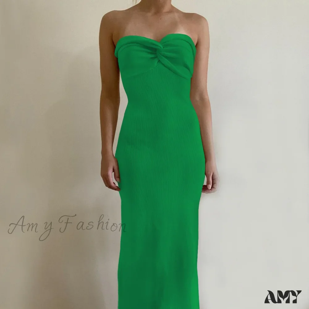 Amy Fashion - Casual Cotton Knitted Dresses - Image 7