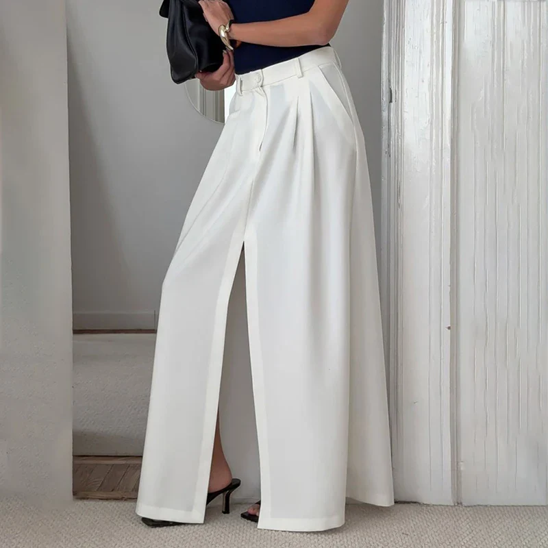 Casual Slit A-line Hem Skirt
