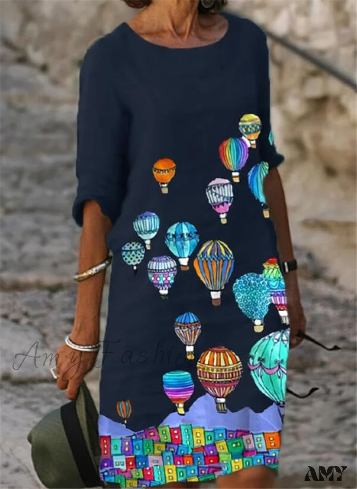 Amy Fashion - Casual Vintage All-match Plus Size Beach Dresses - Image 2