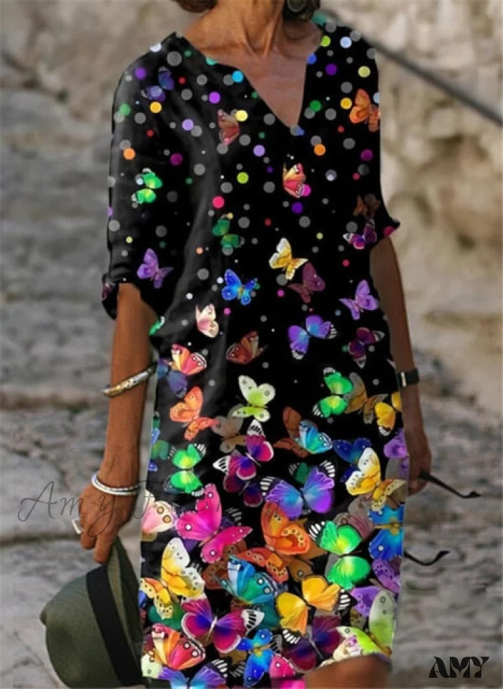 Amy Fashion - Casual Vintage All-match Plus Size Beach Dresses - Image 5