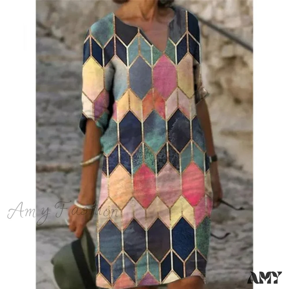 Amy Fashion - Casual Vintage All-match Plus Size Beach Dresses - Image 7