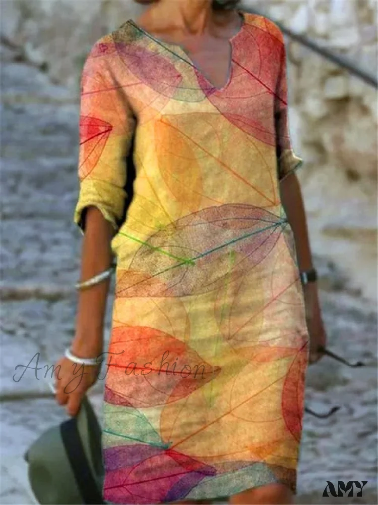 Amy Fashion - Casual Vintage All-match Plus Size Beach Dresses - Image 9