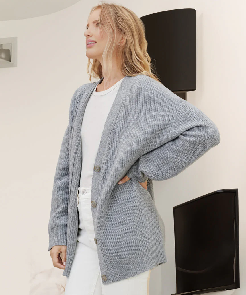 Cashmere Cocoon Cardigan - Image 11