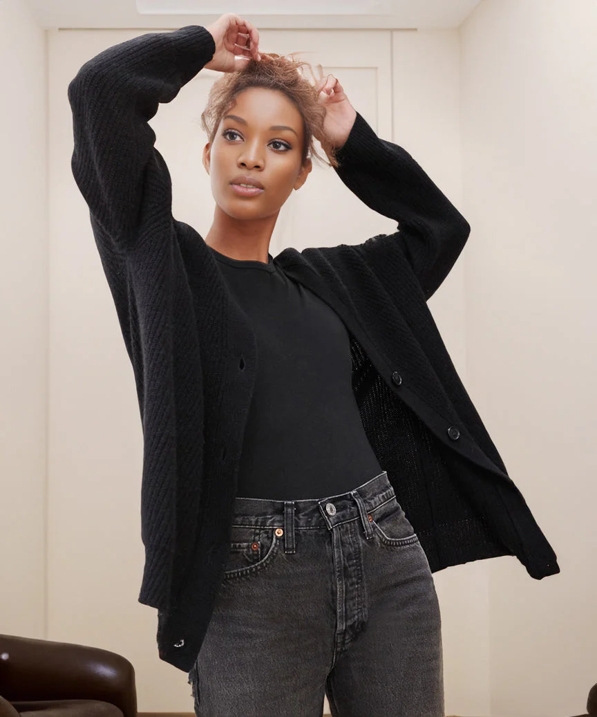 Cashmere Cocoon Cardigan - Image 2