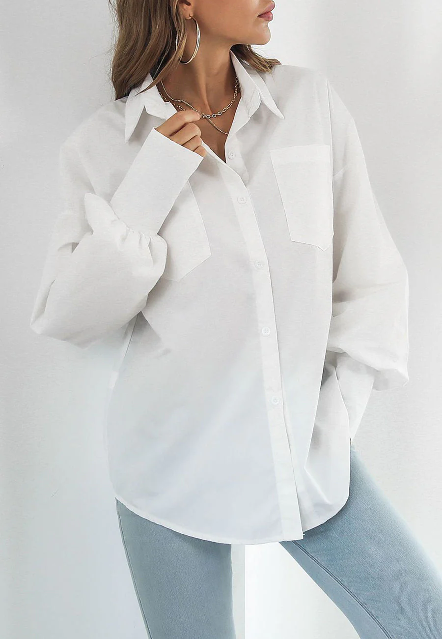 Solid Bishop Sleeve Polo Shirt - Image 3