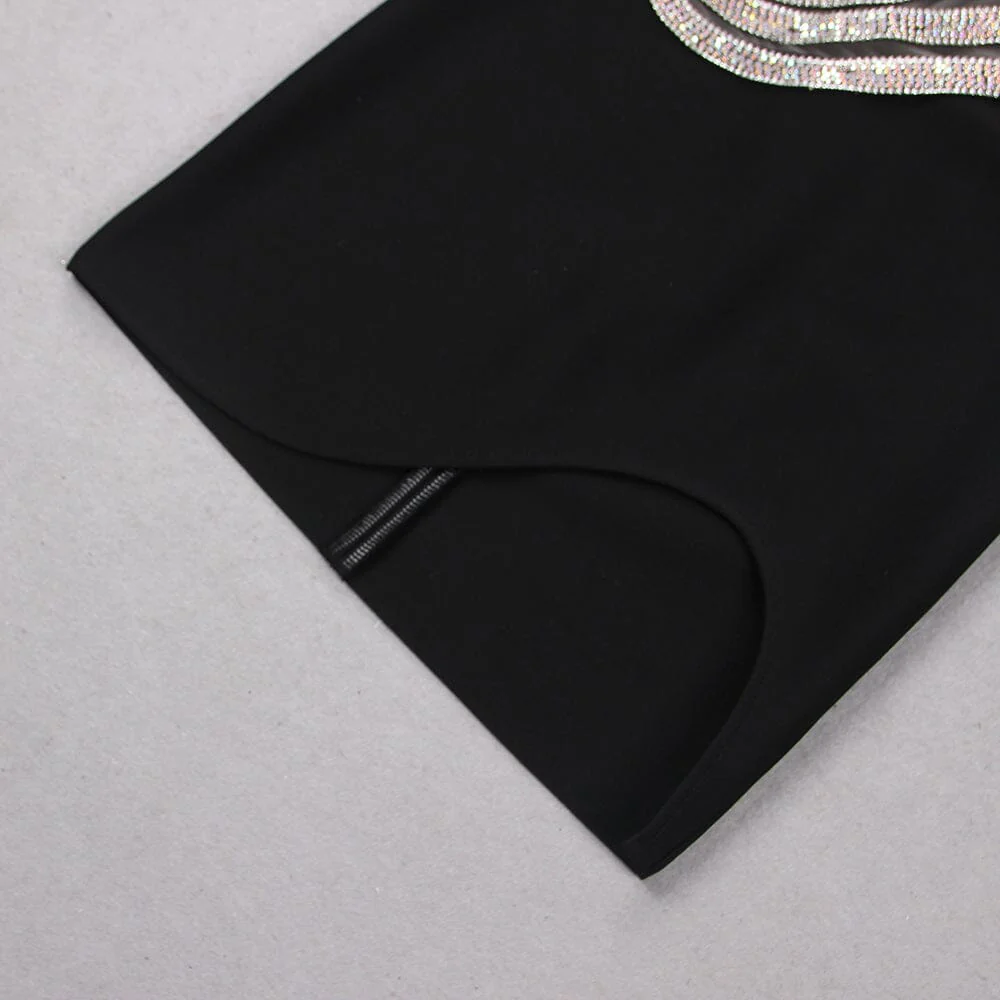 Wave One-Shoulder Mini Dress - Image 7