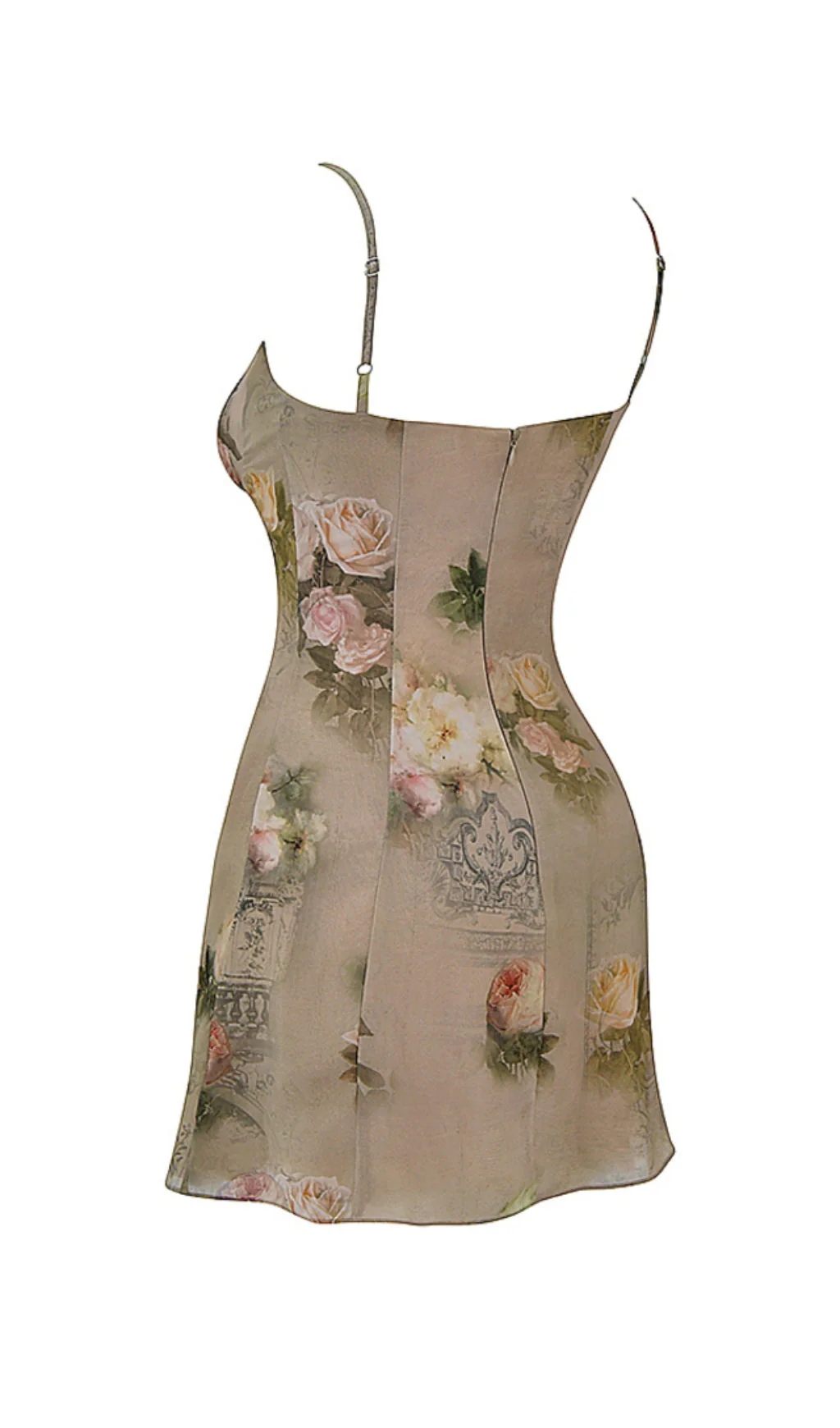 Vintage Floral Mini Dress - Image 11