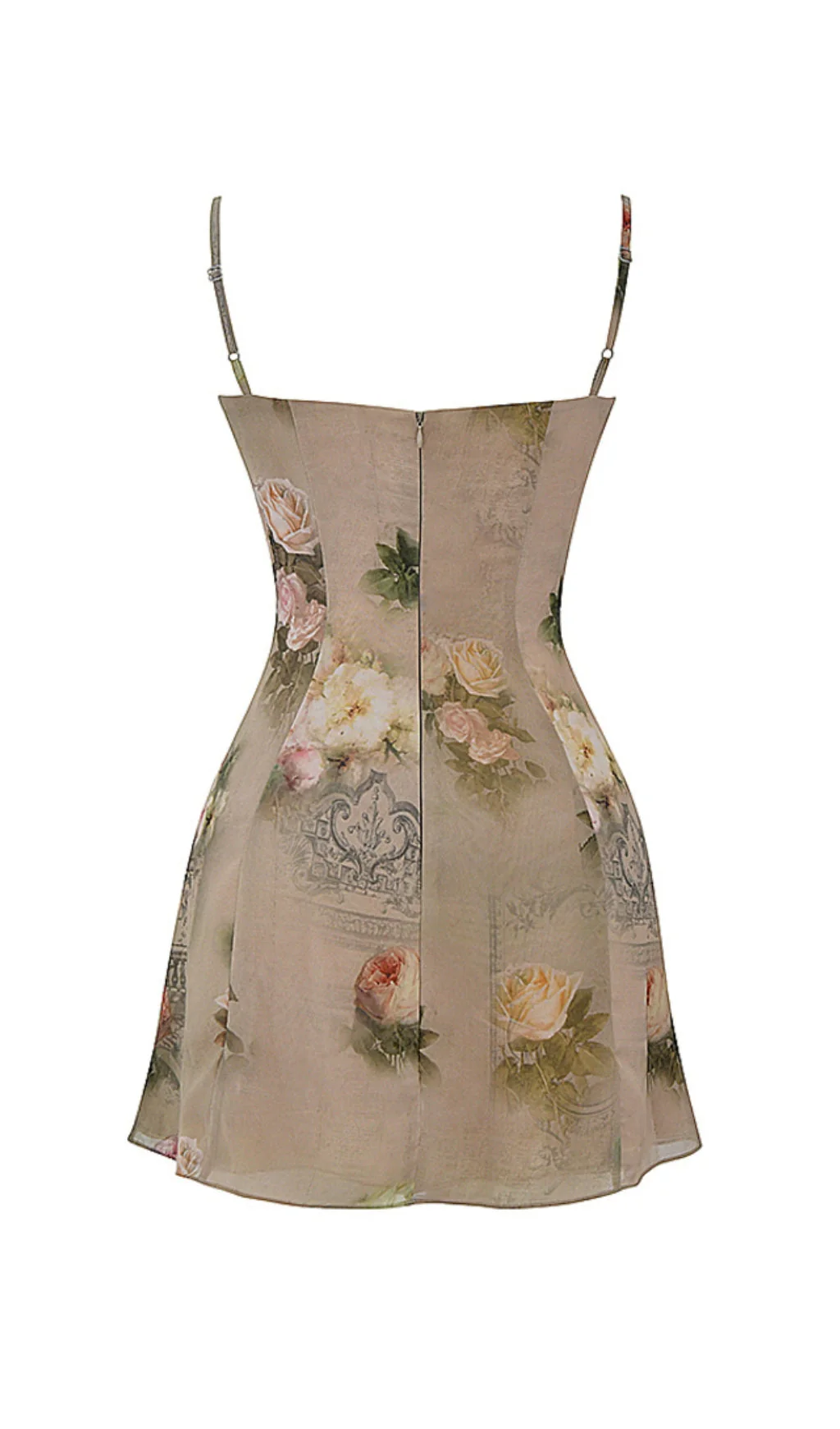 Vintage Floral Mini Dress - Image 12