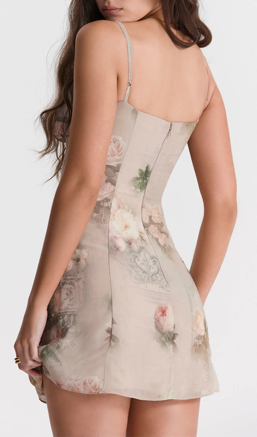 Vintage Floral Mini Dress - Image 7