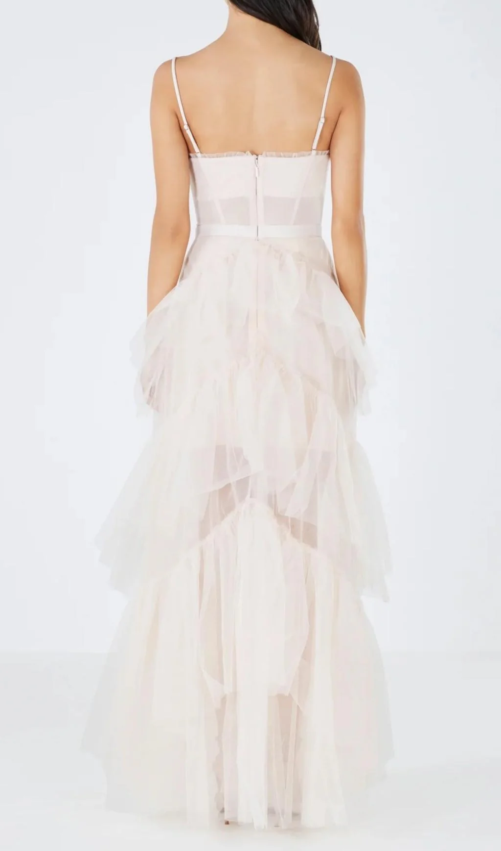 TIERed Ruffle Tulle EVENING Maxi Dress - Image 4