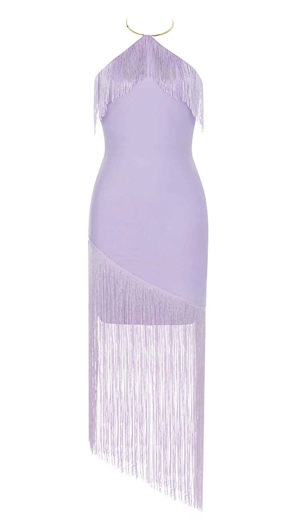 Tassel Sleeveless Midi Dress in Lilac - Image 7
