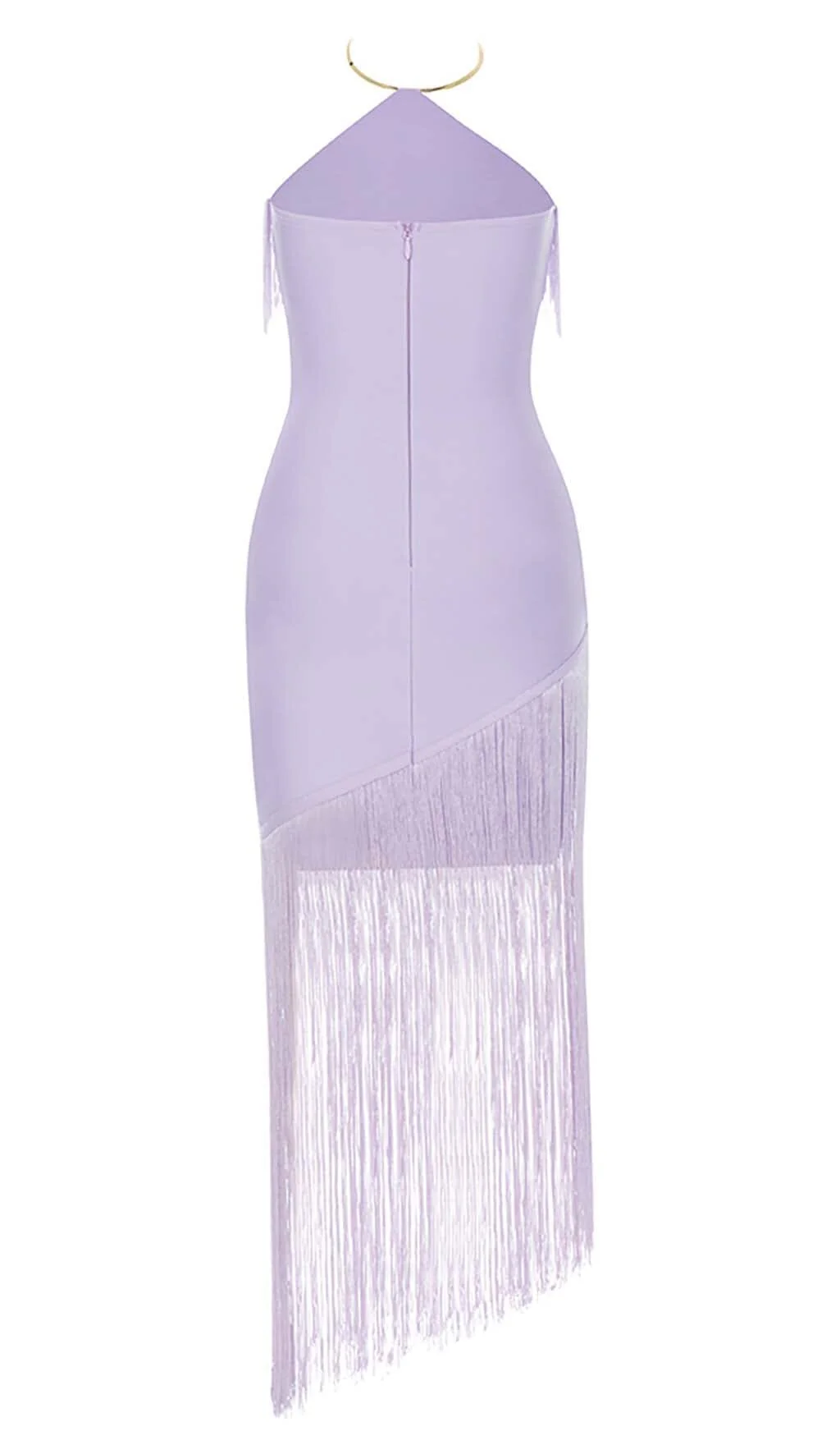 Tassel Sleeveless Midi Dress in Lilac - Image 8