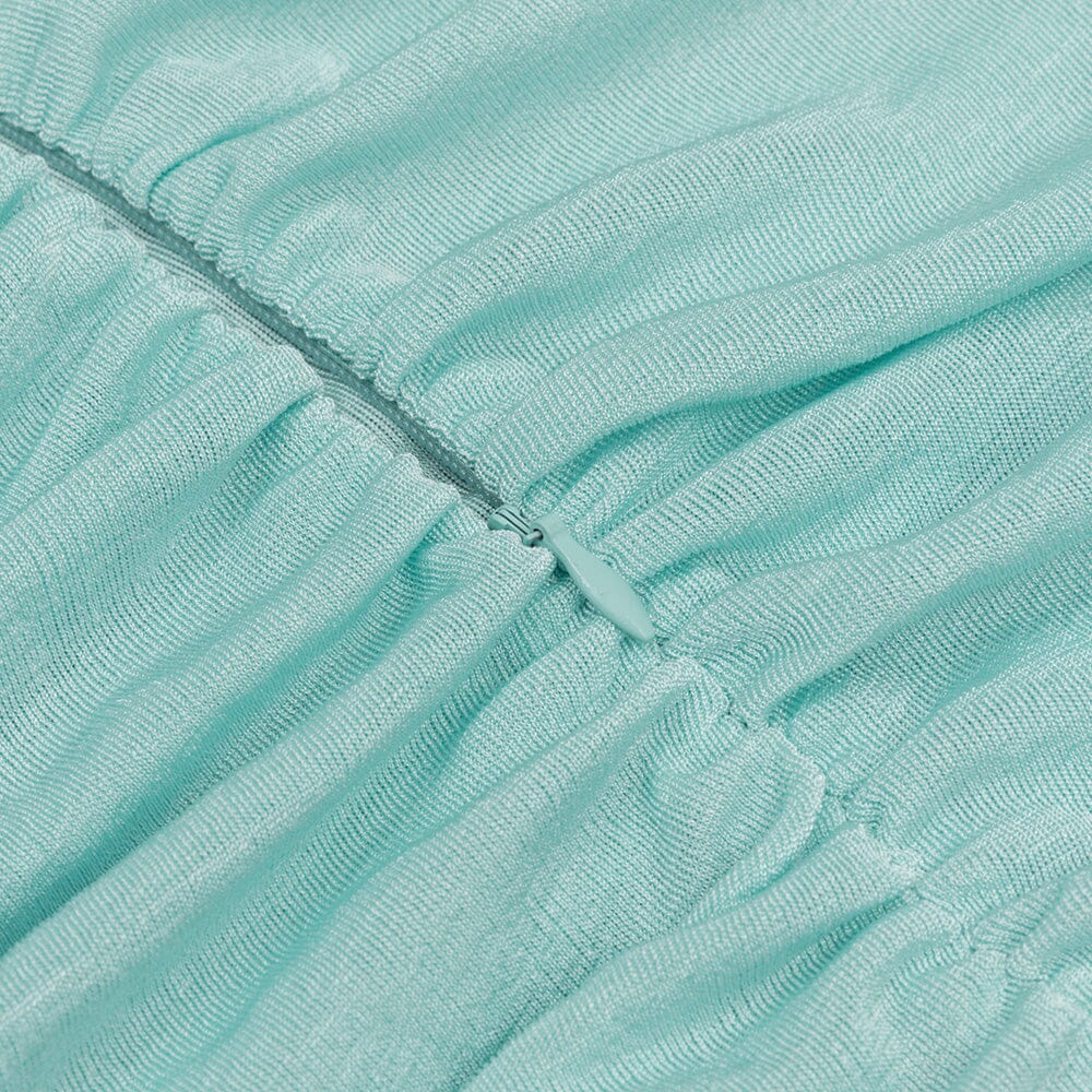 Strapy Waist-Tightening Corset Dress in Mint Green - Image 13