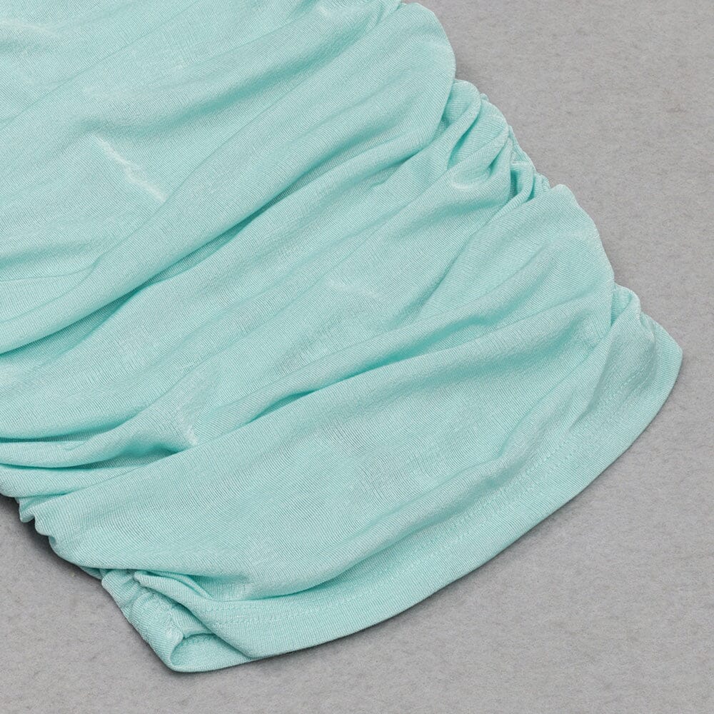 Strapy Waist-Tightening Corset Dress in Mint Green - Image 9