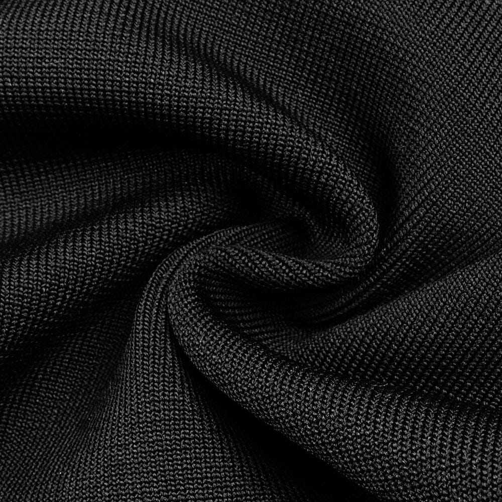 Strapy Slim Maxi Dress in Black - Image 10
