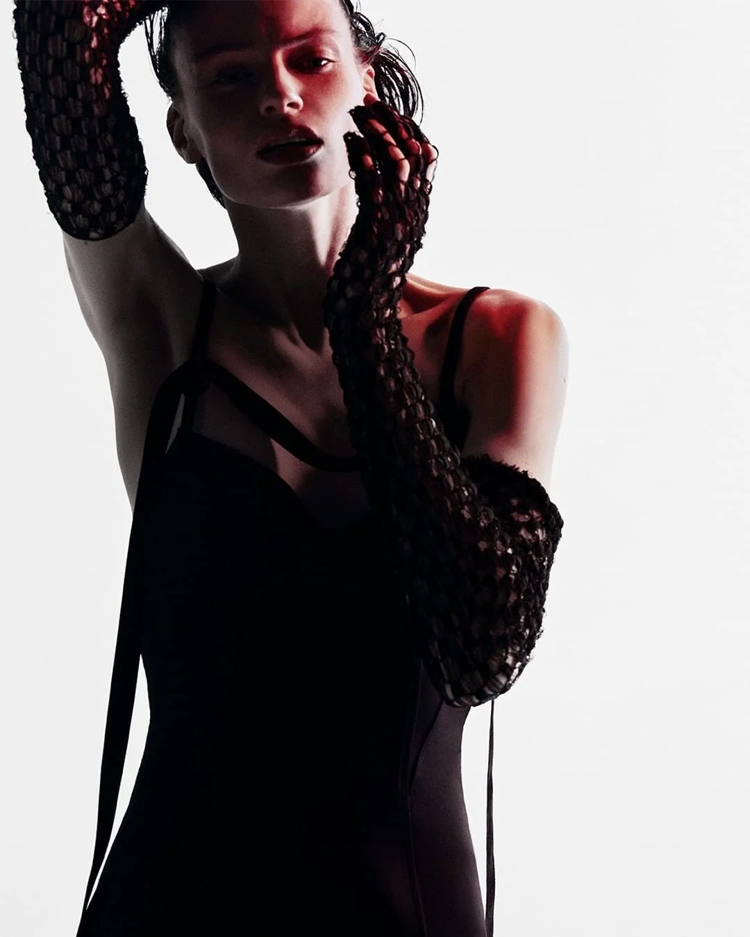 Strapy Slim Maxi Dress in Black - Image 3