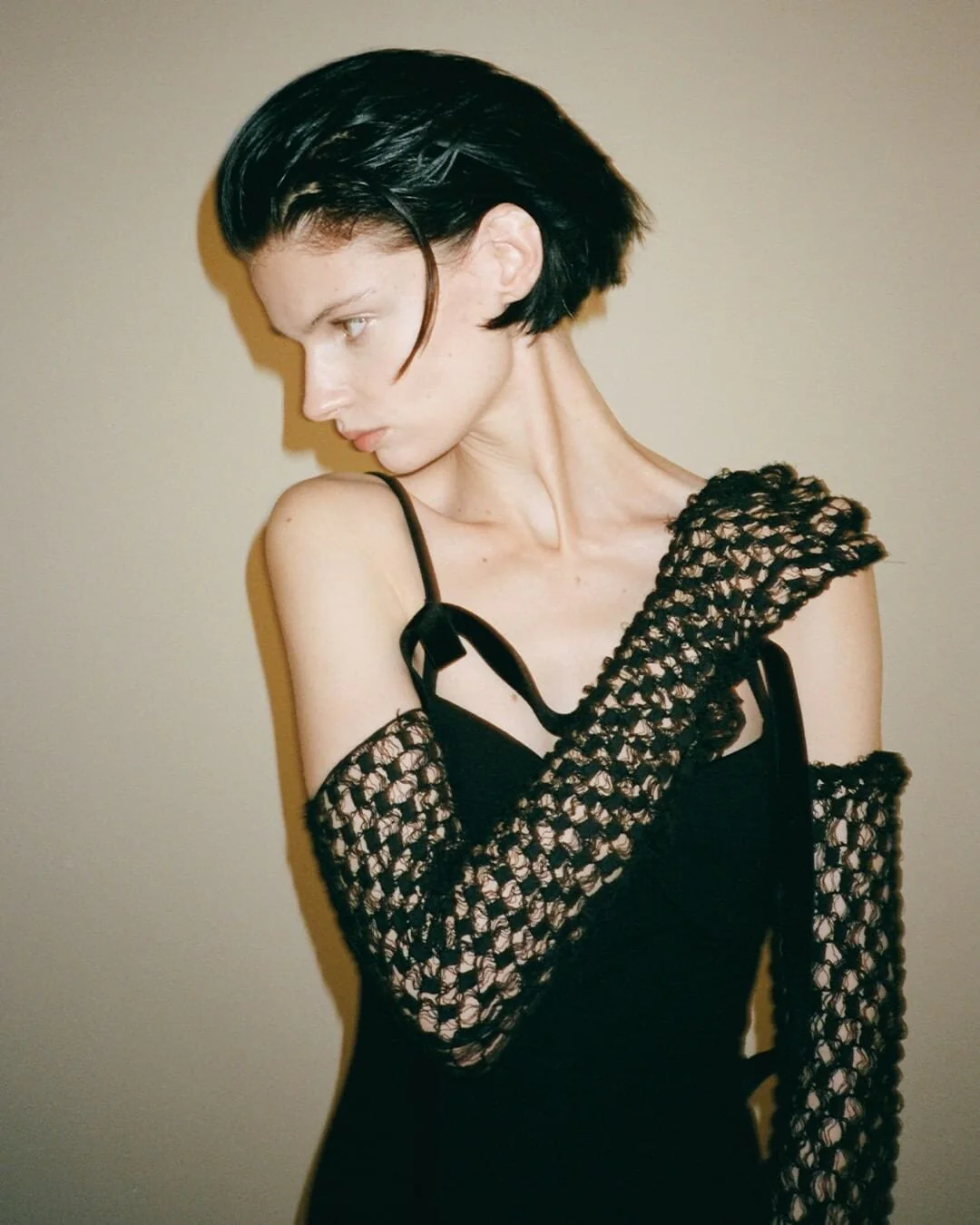 Strapy Slim Maxi Dress in Black - Image 4