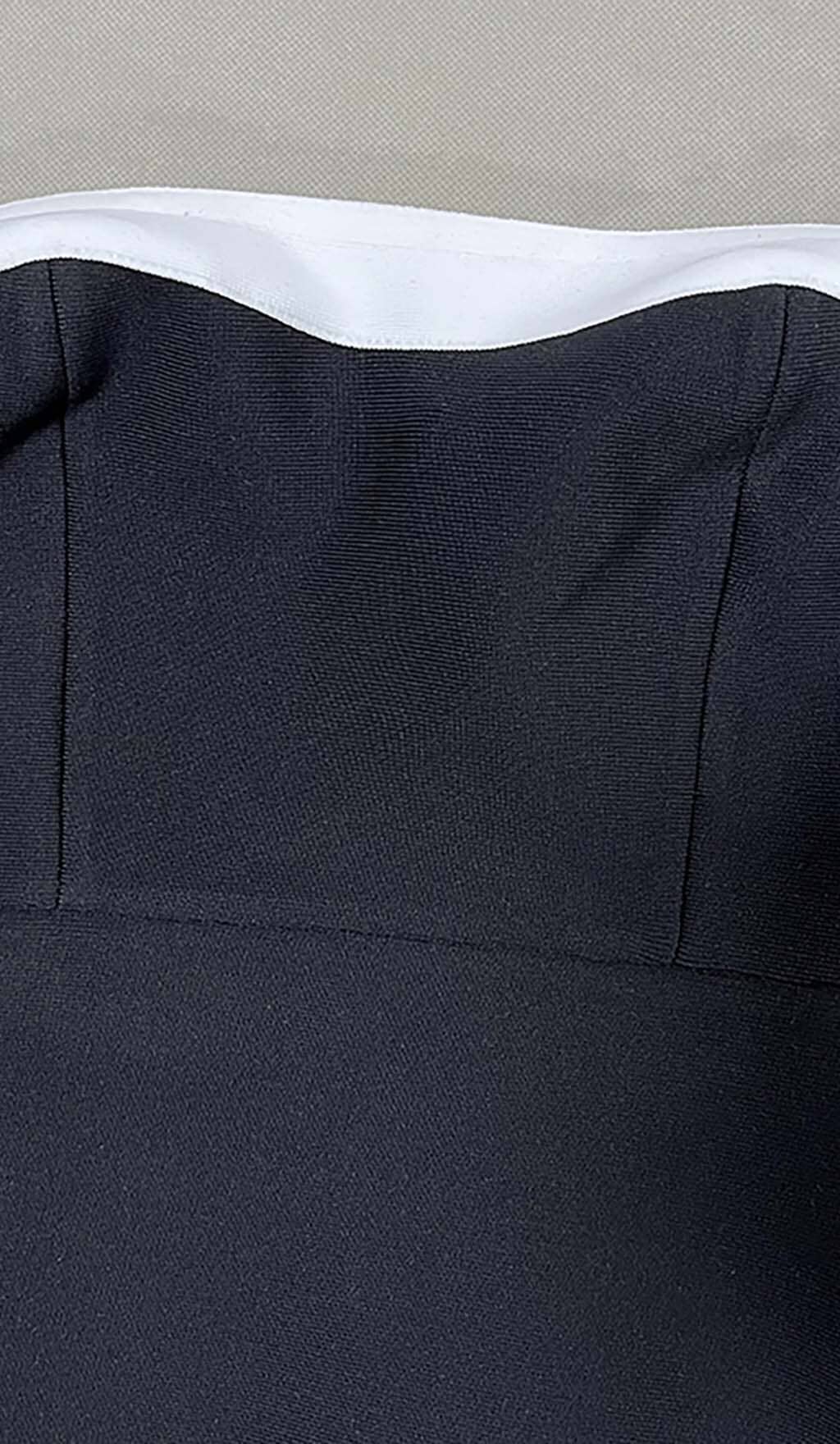 Strapless Slit Maxi Bandage Dress - Image 7