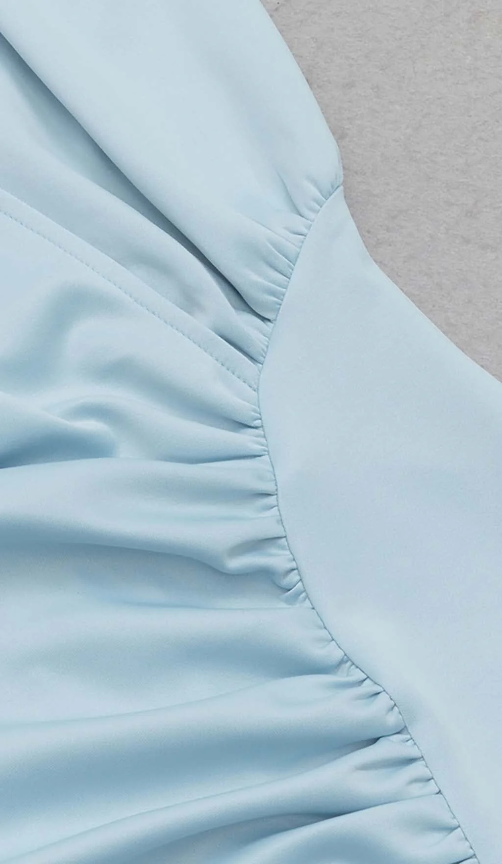Sleeveless Thigh Slit Dress in Light Blue - Image 5