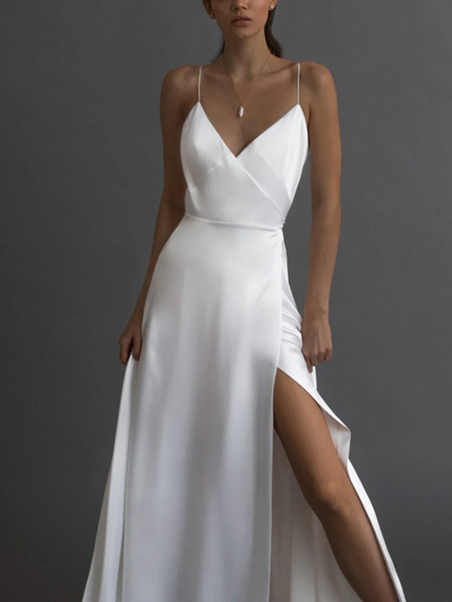 Elegant Sling V-Neck Evening Dress - Image 2