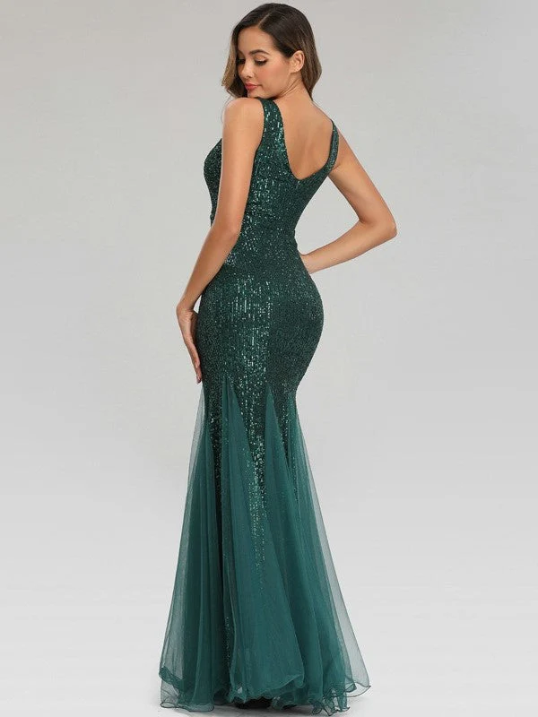 Sequin Gauze Evening Dress - Image 2