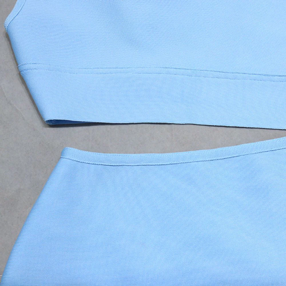 One Shoulder Sleeveless Asymmetrical Midi Bandage Dress PZC1662 - Image 9