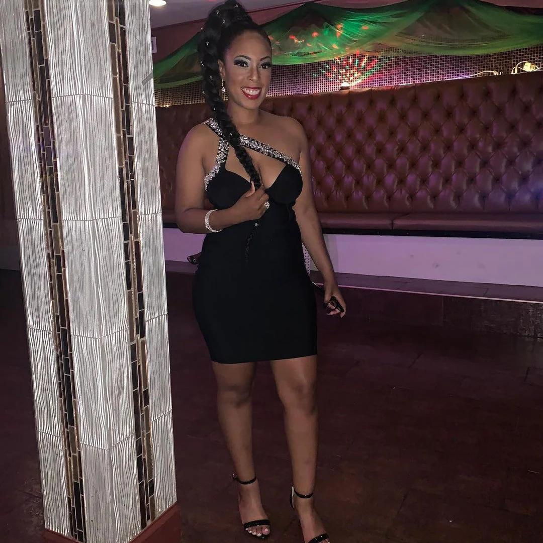 One Shoulder Rhinestone Mini Bandage Dress PH01214 - Image 8
