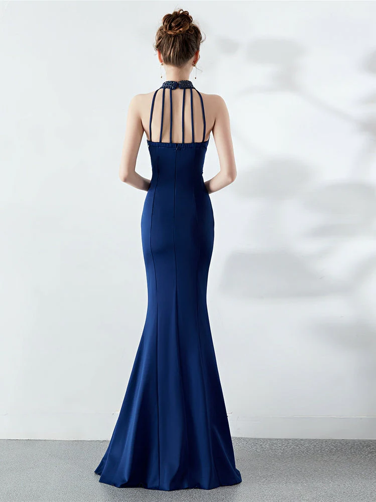 long style Halter evening dress - Image 2