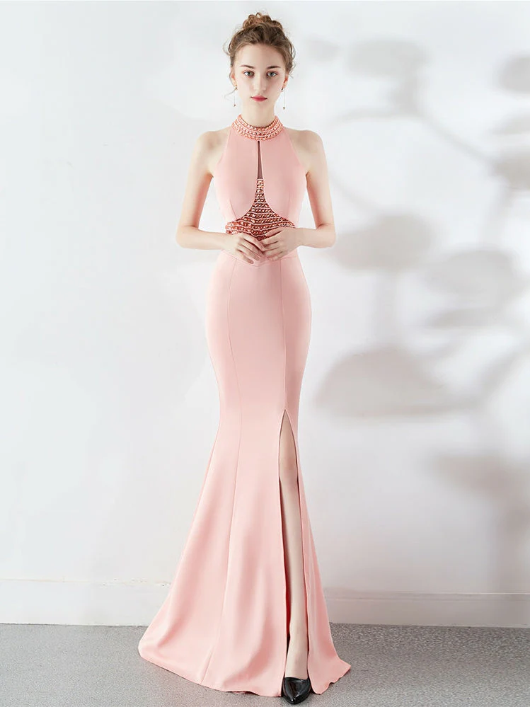 long style Halter evening dress - Image 6