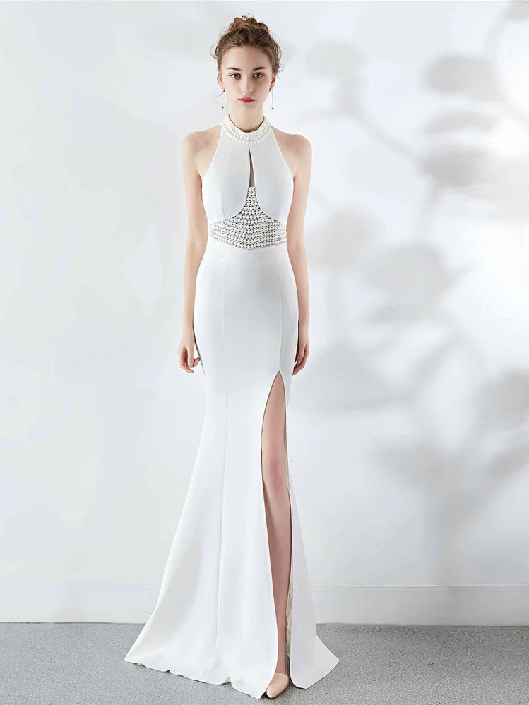 long style Halter evening dress - Image 7