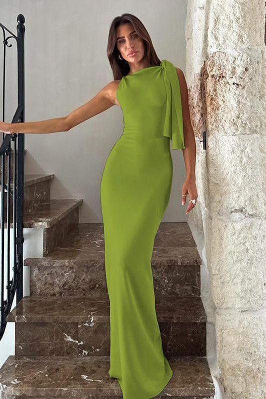One-shoulder streamer dress - Image 4