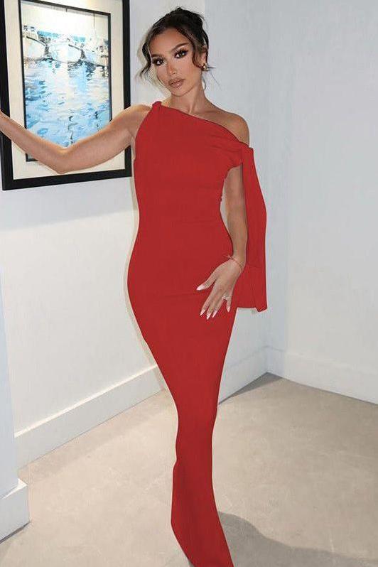 One-shoulder streamer dress - Image 8