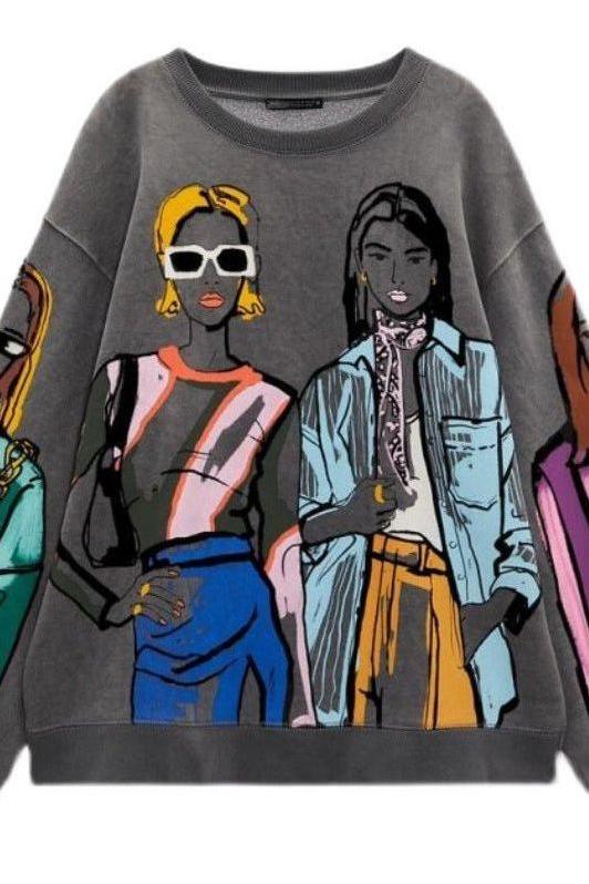 Printed casual sweatshirt - Image 3