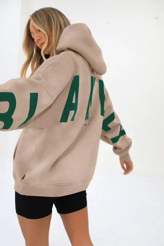 Loose Fit Hoodie with Big Thick Letters - Image 14