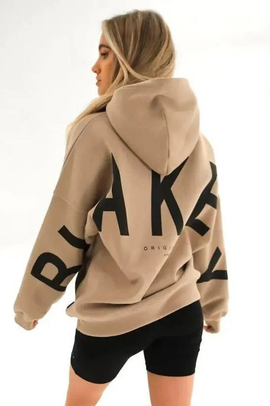Loose Fit Hoodie with Big Thick Letters - Image 6