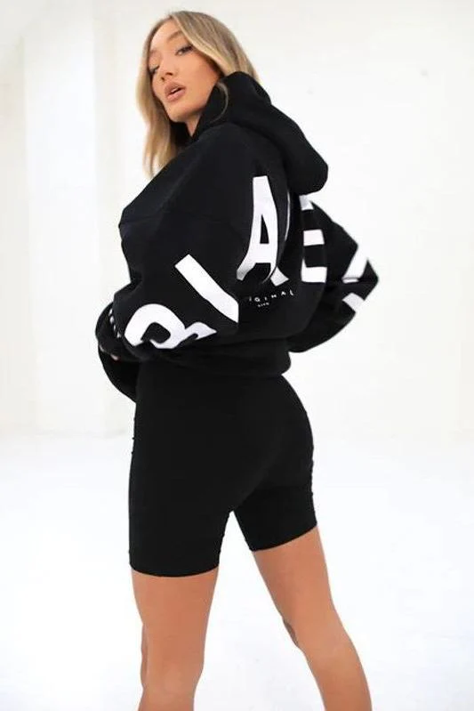 Loose Fit Hoodie with Big Thick Letters - Image 7