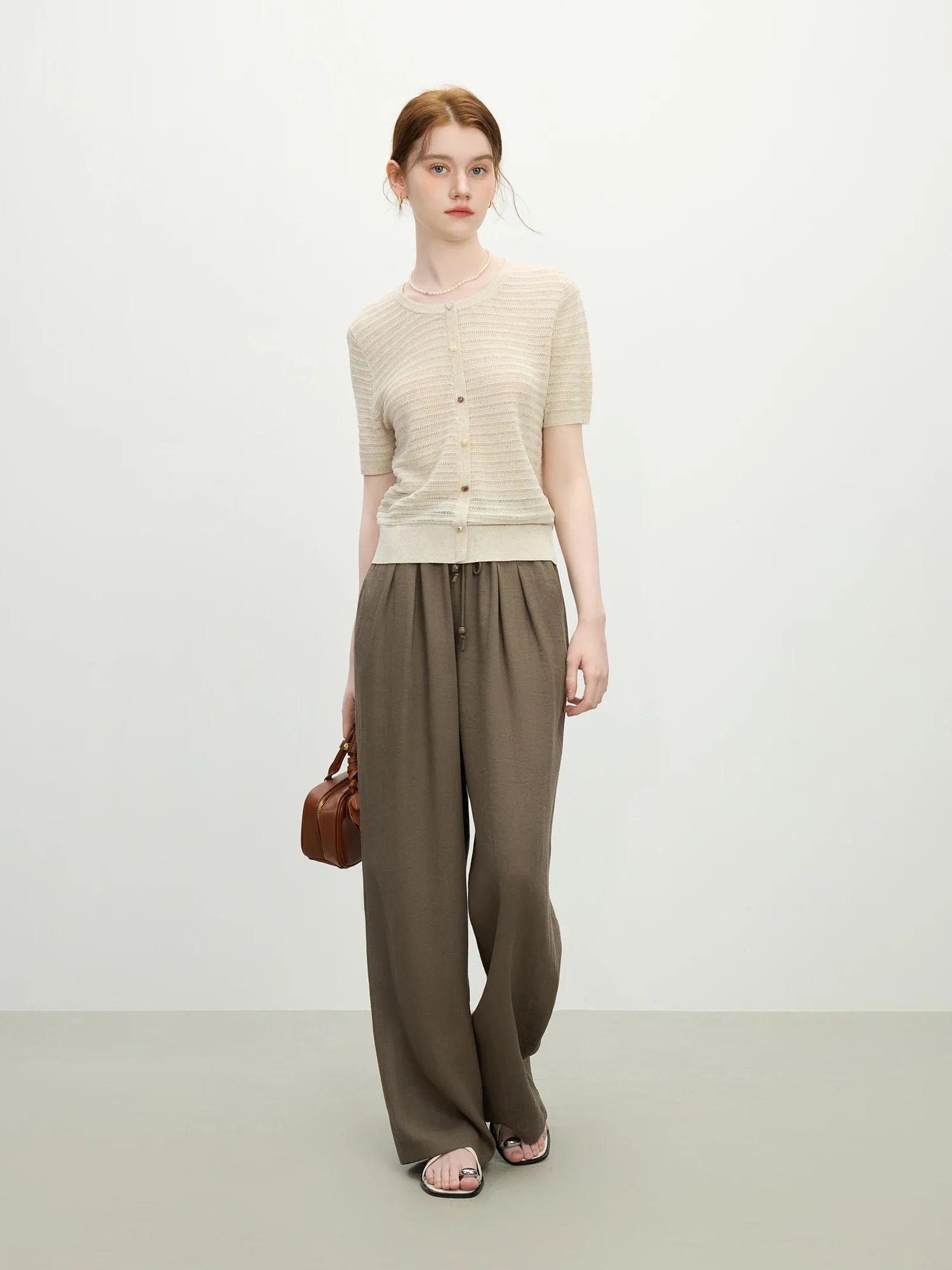 Crochet Knit Linen Vacation Cardigan - Image 3