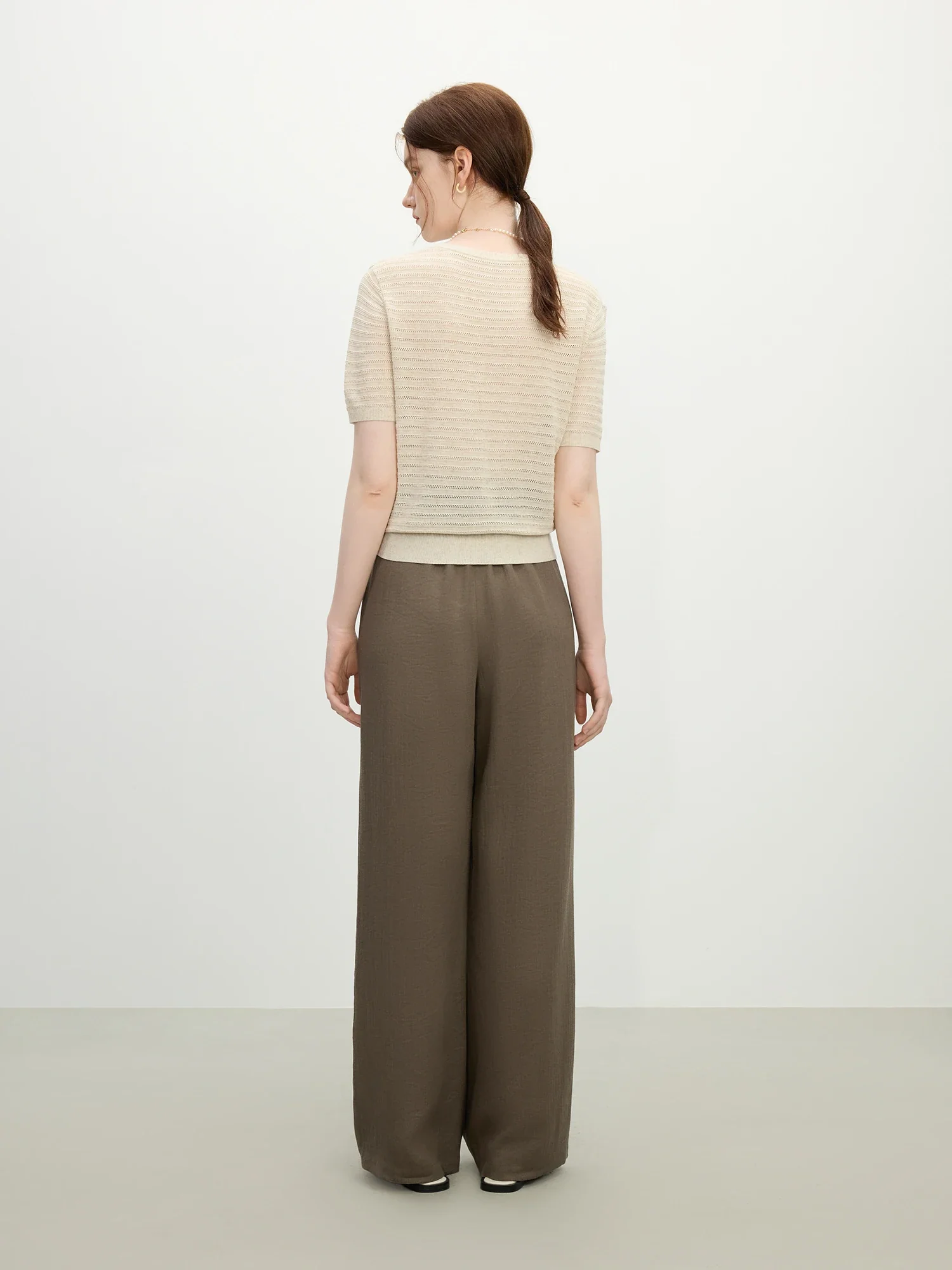 Crochet Knit Linen Vacation Cardigan - Image 4