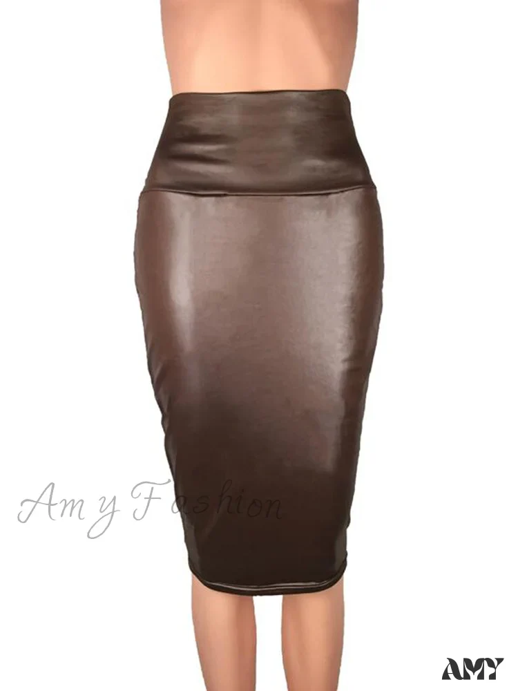 Amy Fashion - Women New Fashion Back Split Sexy Skirt - Image 10