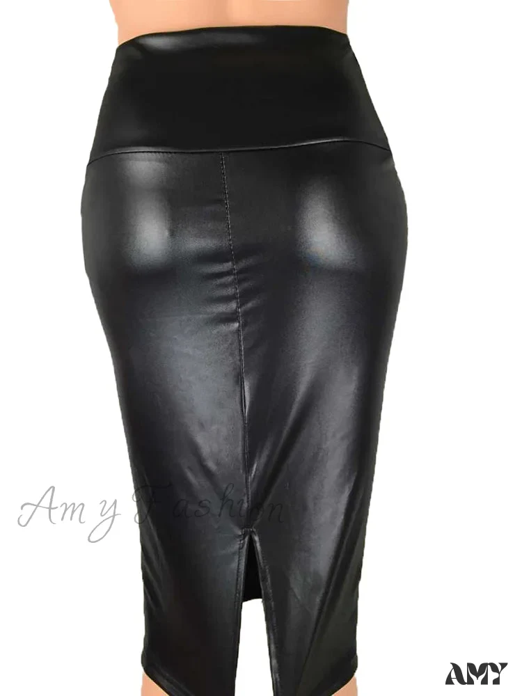Amy Fashion - Women New Fashion Back Split Sexy Skirt - Image 11